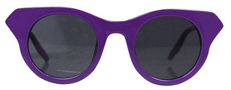 Winged Wayfarer Style Purple Sunglasses