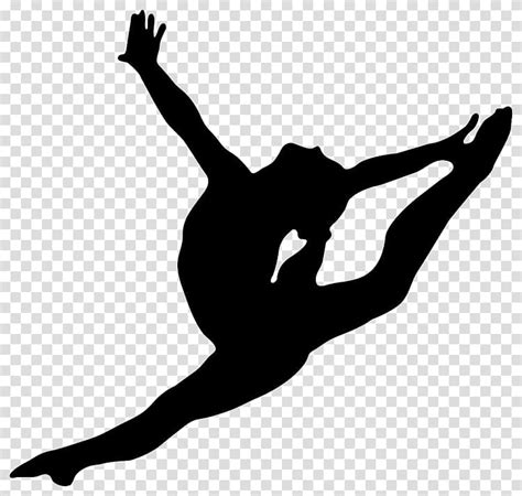 artistic gymnastics silhouette split gymnastics transparent