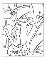 Coloring Land Before Time Pages Foot Little Dinosaur Print Color Popular Kids Cartoon Library Clipart sketch template