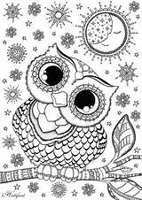 Owl Coloring Pages Adult Only sketch template