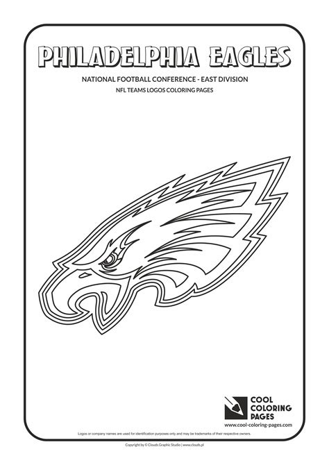 cool coloring pages philadelphia eagles nfl american football teams