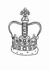 Crown Coloring Princess Tiara Queen Printable Drawing Crowns King Getcolorings Thorns Jeweled Netart Getdrawings sketch template
