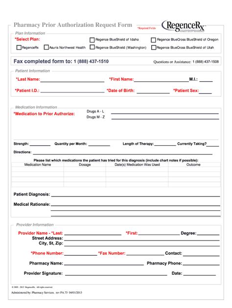Bcbs Prior Authorization Form Pdf Fill Out And Sign Printable Pdf