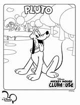Mickey Mouse Coloring Clubhouse Pages Pluto Printable Kids Club Colouring Color Print Fun House Birthday Disney Getcolorings Kleurplaten Visit Bezoeken sketch template