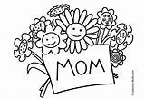 Coloring Pages Mom Printable Mother Popular sketch template