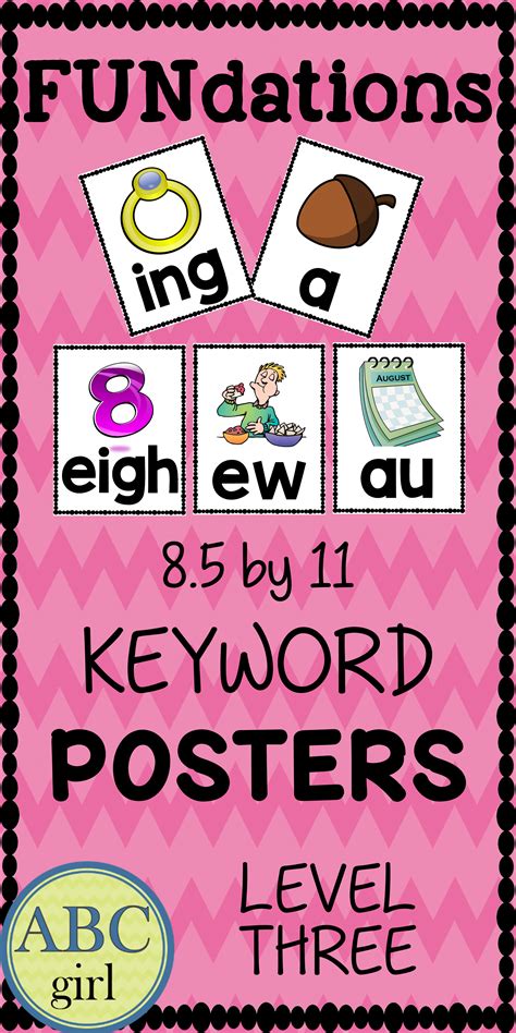 fun phonics level  keyword alphabet posters alphabet poster phonics