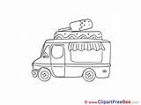 Ice Cream Truck Printable Illustrations Clipart Print Title Clip sketch template