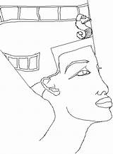 Nefertiti Egypt sketch template
