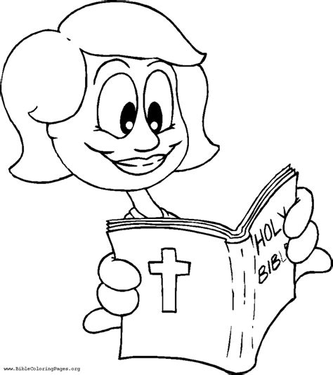 reading bible coloring page sermonskids
