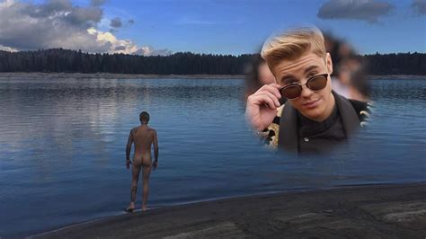 justin bieber flashes his naked butt during camping trip