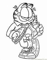 Garfield Coloring Pages Printable Popular Gif Coloringhome sketch template