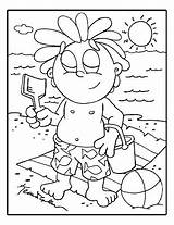 Coloring Beach Ouch Sunburn Topsy Illustrator Turvy Drew Kevin Featuring Land Boy Book Pages Newest Ebook Enjoy sketch template
