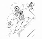 Spider Man Coloring Pages Pdf Template Flying Psd Info Book sketch template