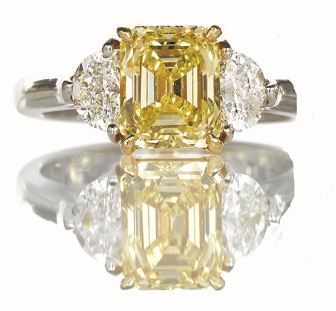 fancy intense yellow diamond ring hamilton jewelers