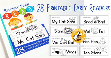 printable early readers  kindergarten