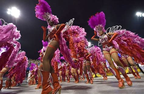 thousands of sexy samba dancers gather for carnival in