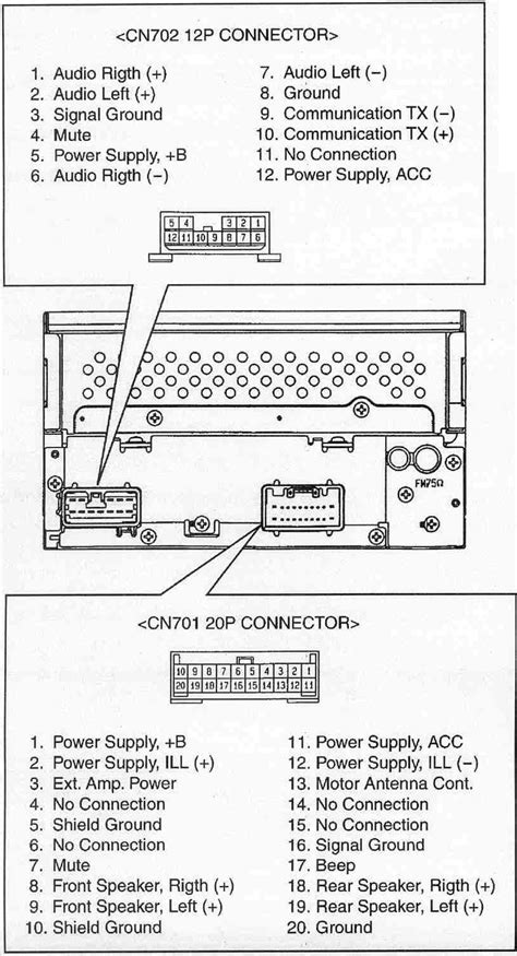 toyota car radio stereo audio wiring diagram autoradio connector wire