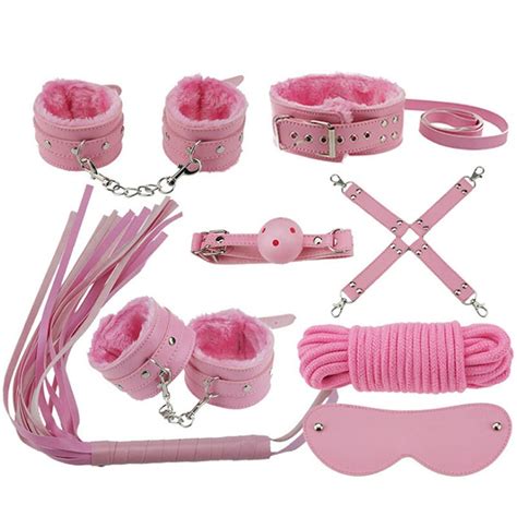 leather bandage fetish restraint bondage set rope ball handcuffs