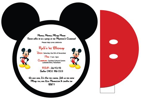 printable mickey mouse invitation template mickey mouse birthday