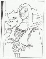 Lisa Mona Coloring Pages Drawing Escalator Sculpture Getdrawings Printable Getcolorings Dog Scissors Running Monalisa Mean Leonardo Vinci Drawings Frank Da sketch template