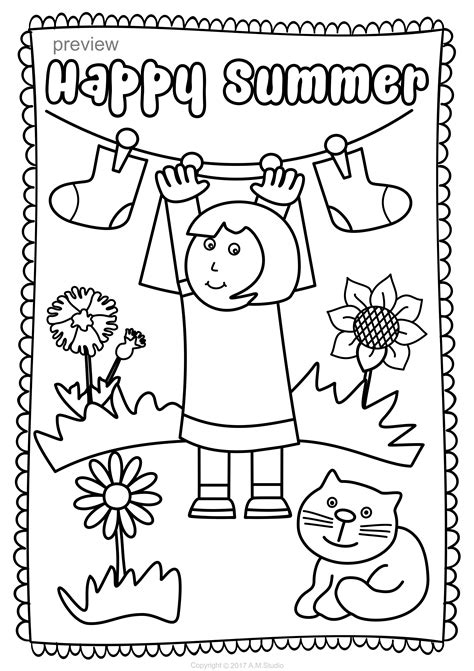 summer coloring pages    year summer coloring pages