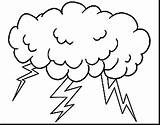 Cloud Storm Drawing Coloring Pages Rain Draw Getdrawings sketch template