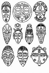 African Mask Masks Drawing Tribal Drawings Projects Mascaras Arte Coloring Pattern Máscaras Template Pages Africa Templates Africanas Africain Masque Dessin sketch template