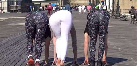 yoga girls aren t what they seem in epic prank video