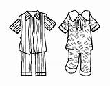 Pijamas Pijama Pyjamas Coloriage Colorare Pajama Pigiami Colorier Pajamas Disegno Pyjama Pintar Jardim Acolore Infância sketch template