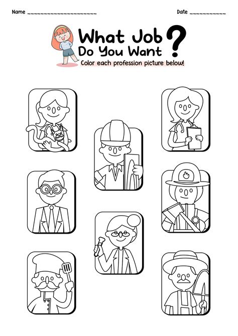 images  jobs occupations  kids worksheets community