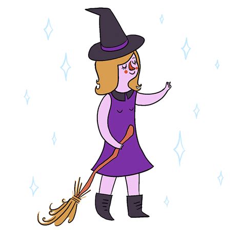 Cute Girl Witch  By Molly Robin Find And Share On Giphy
