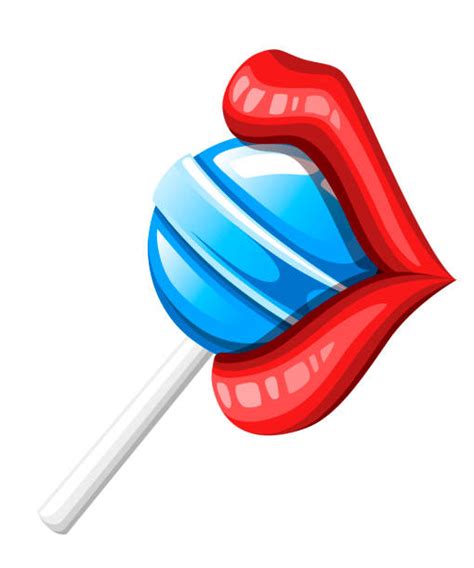 mouth licking lollipop illustrations royalty free vector graphics