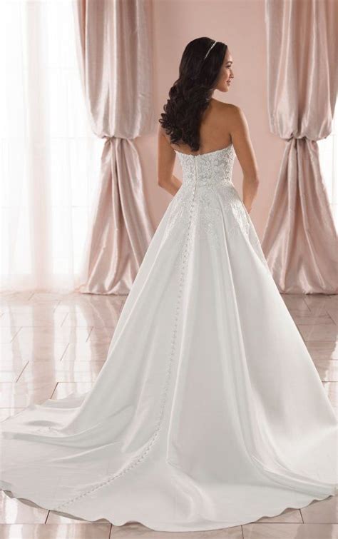 strapless structured ballgown  pockets stella york wedding dresses   wedding