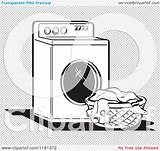 Washing Machine Clipart Laundry Transparent Retro Royalty Background Clip Vector Cartoon Illustration Nortnik Andy Regarding Notes Quick sketch template