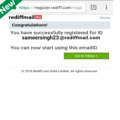 rediffmail sign  rediffmail login  create  account  rediff mail techwire
