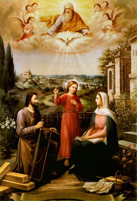 la santisima trinidad dentro de la sagrada familia catholic pictures holy family catholic