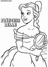 Belle Princess Coloring Pages Print Colorings sketch template