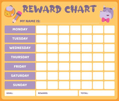 printable reward chart reward chart kids reward chart template gambaran