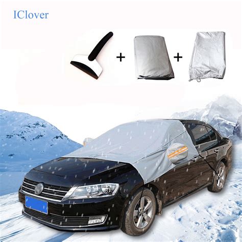 car windshield snow cover  ice scrapericlover snow ice protector sun shield shade huge size