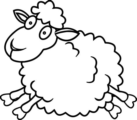 realistic lamb coloring pages