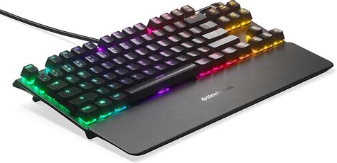 steelseries  apex pro tkl rgb led backlit linear omnipoint switch