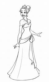 Tiana Princesses Bestcoloringpagesforkids Bw Prince Cinderella sketch template