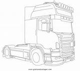 Lkw Scania Malvorlage Gratismalvorlagen Lastwagen Ausmalen sketch template