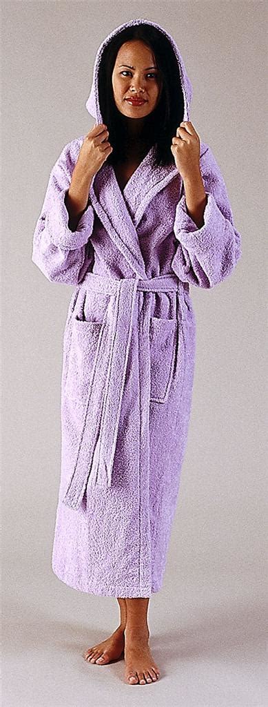 womens hooded turkish terry cotton spa bathrobe robe ebay