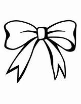 Bow Bows Ribbon Clip Christmas Coloring Pages sketch template