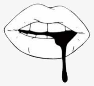 collection   lips drawing black  white  black