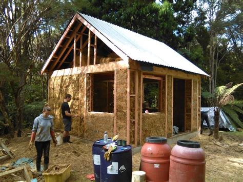 attempt  building  small straw bale house