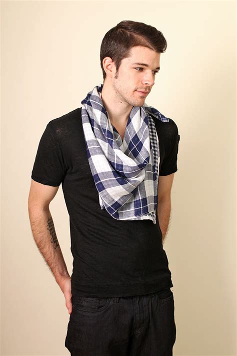 manchester reversible checkered square scarf scarf styles mens
