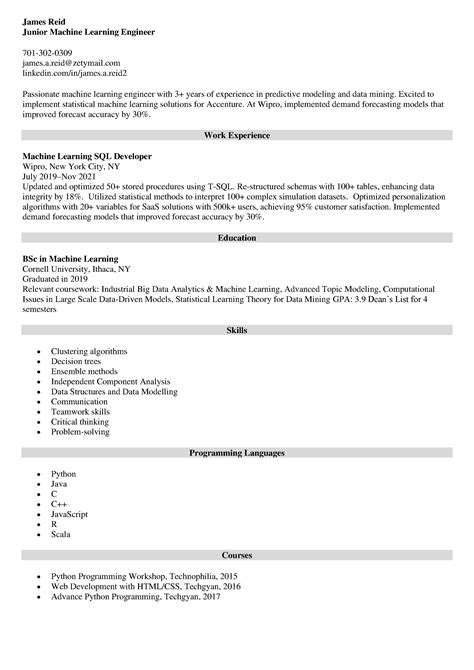 resume template  linkedin link