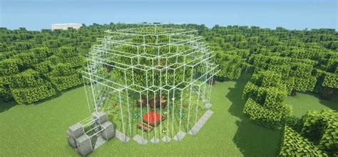 minecraft simple glass dome house ideas  design